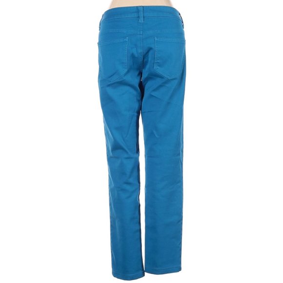 Aqua Jeans Blue Straight Leg Cut Low Rise Waist Size 27 #468 - Picture 2 of 2